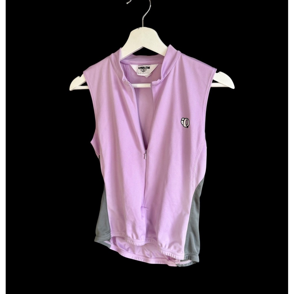 Pearl Izumi Women's Medium Pink Zip Up Sleeveless Top Cycling